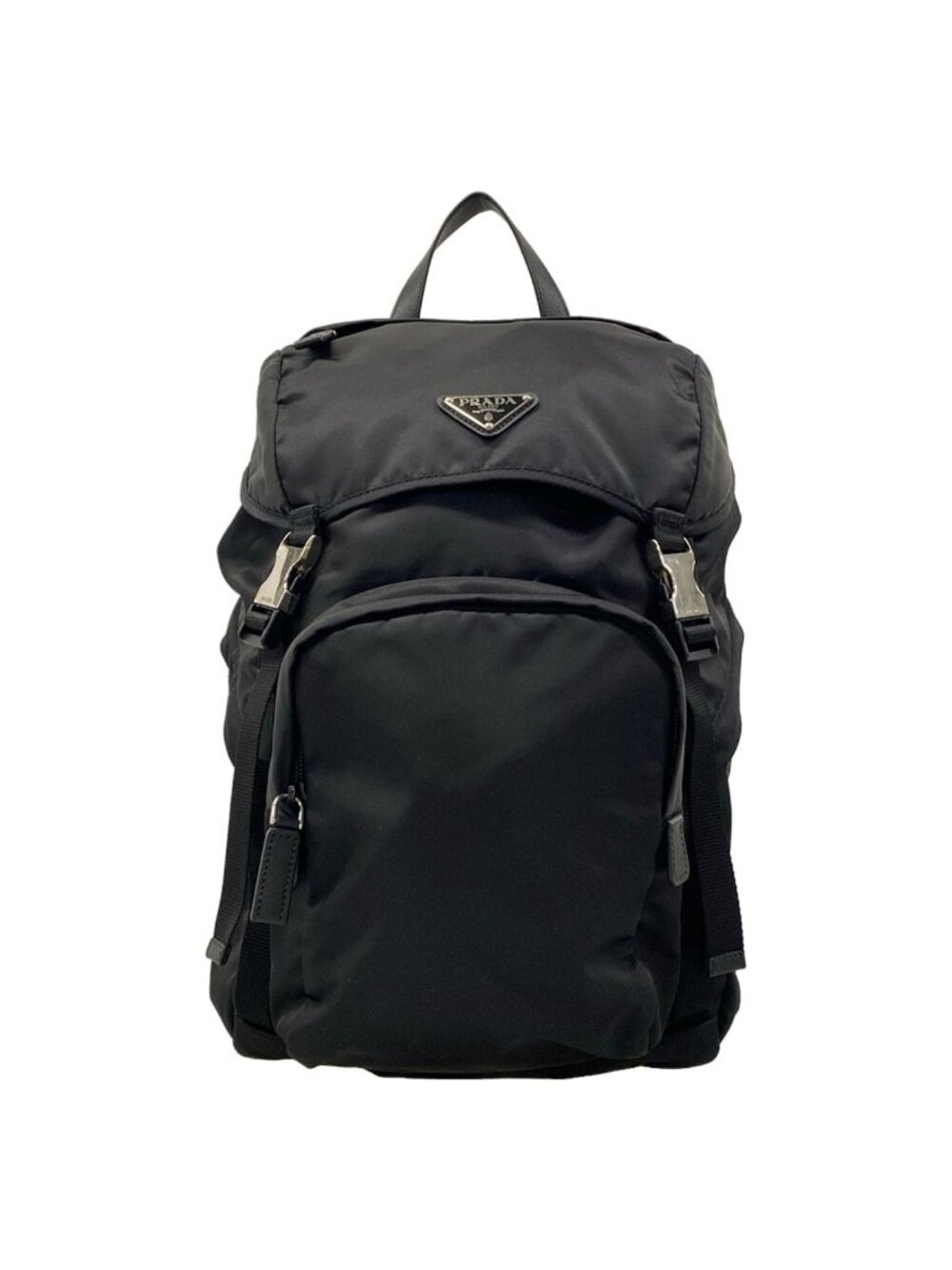 Prada Backpack Black Re-Nylon Leather